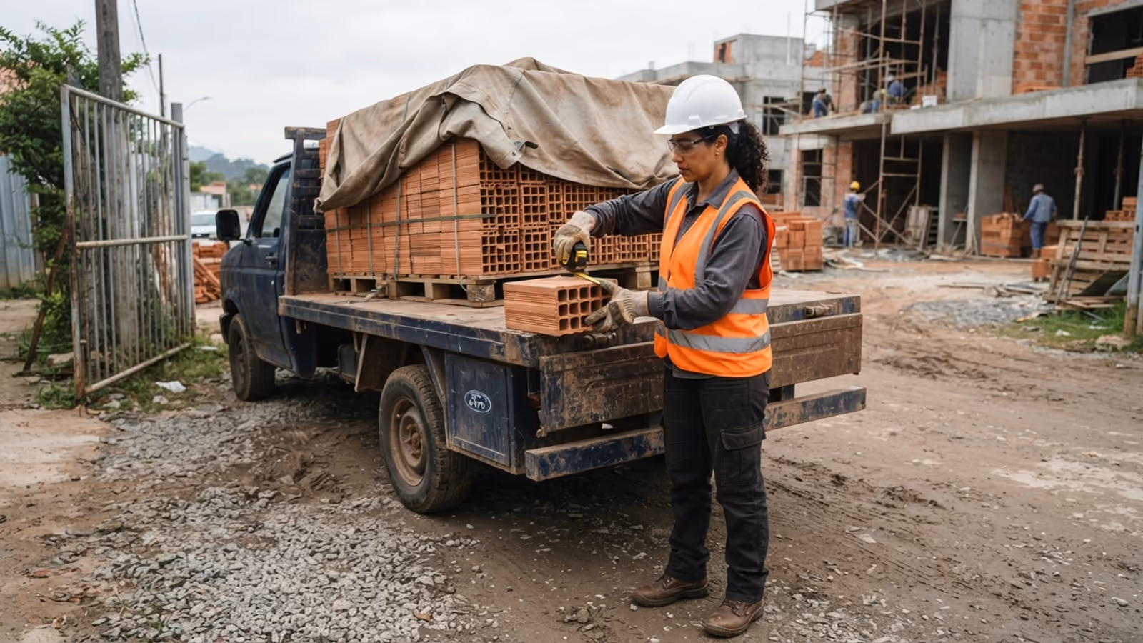 Checklist de recebimento de materiais na obra: FVM e recusa